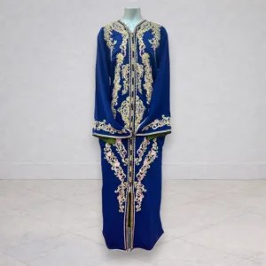 Caftan bleu coupe sirène