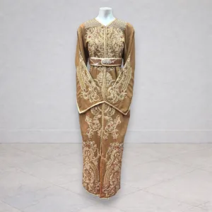 Caftan marron coupe sirène