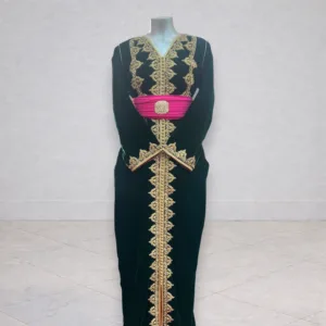 Caftan vert en velours