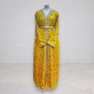 Takchita jaune brodée