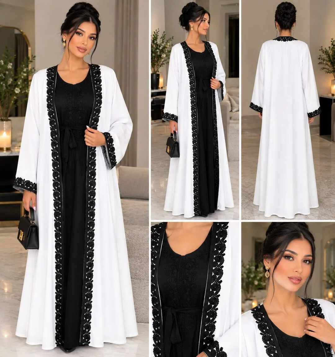 Abaya kimono deux pièces
