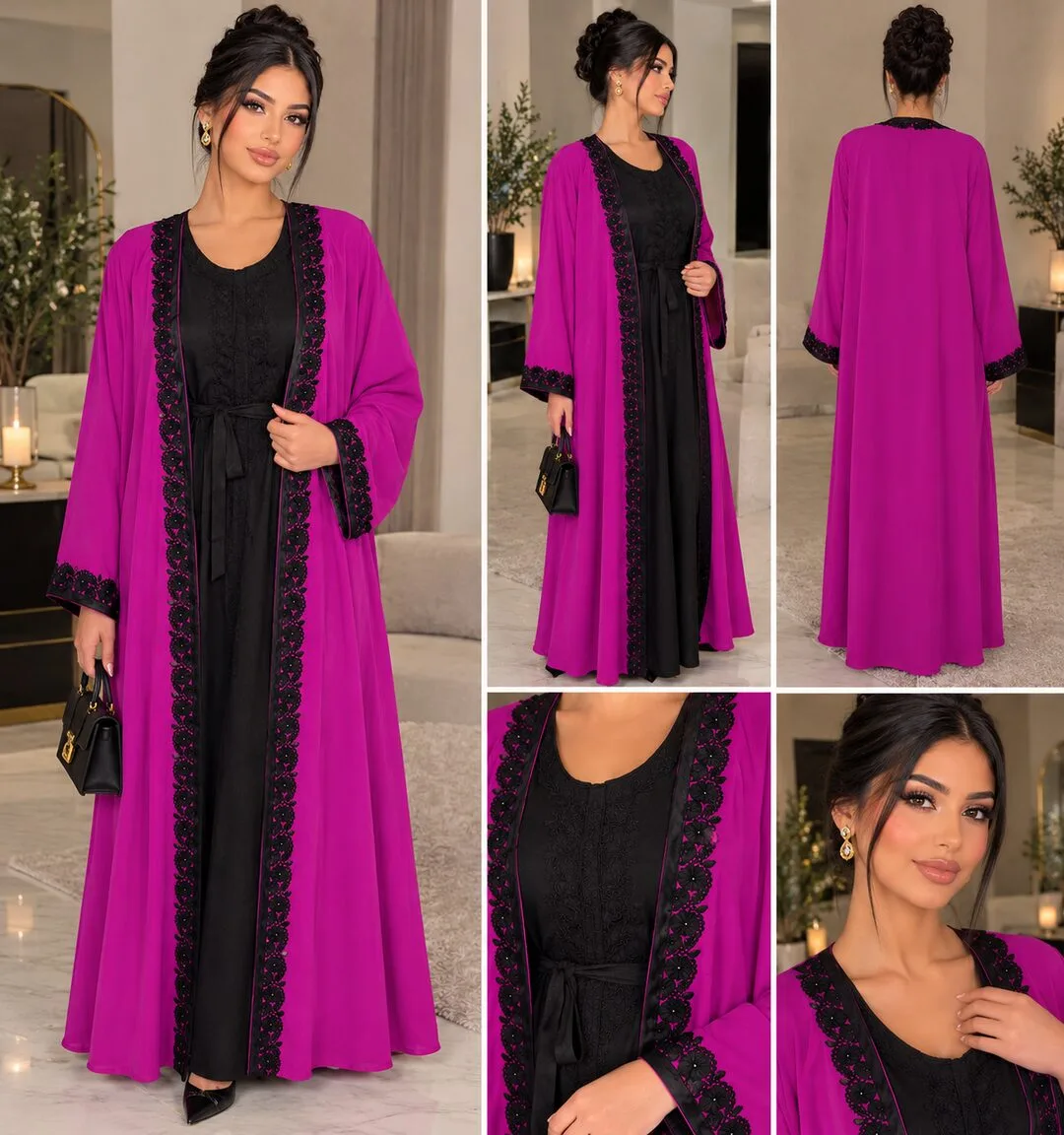 Abaya kimono deux pièces