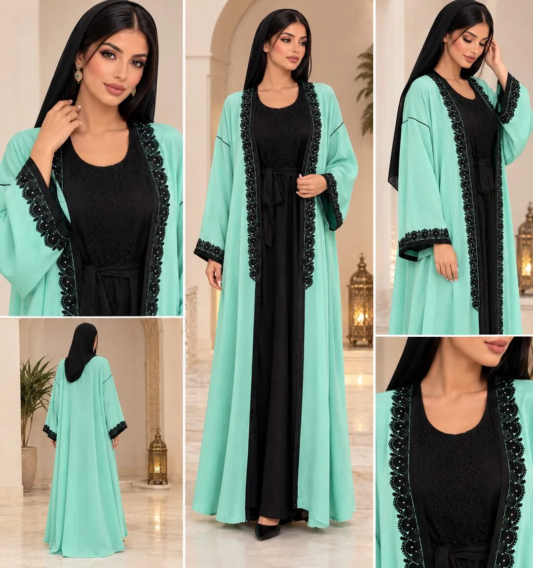 Abaya kimono deux pièces