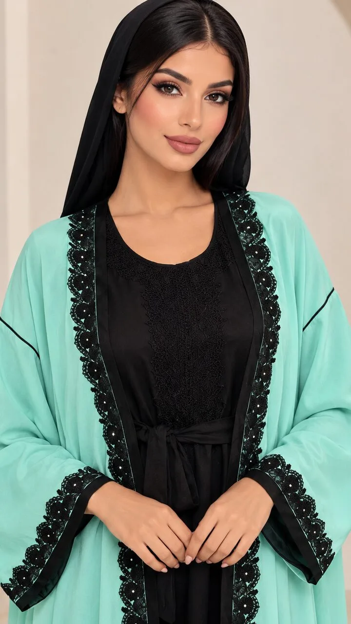 Abaya kimono deux pièces