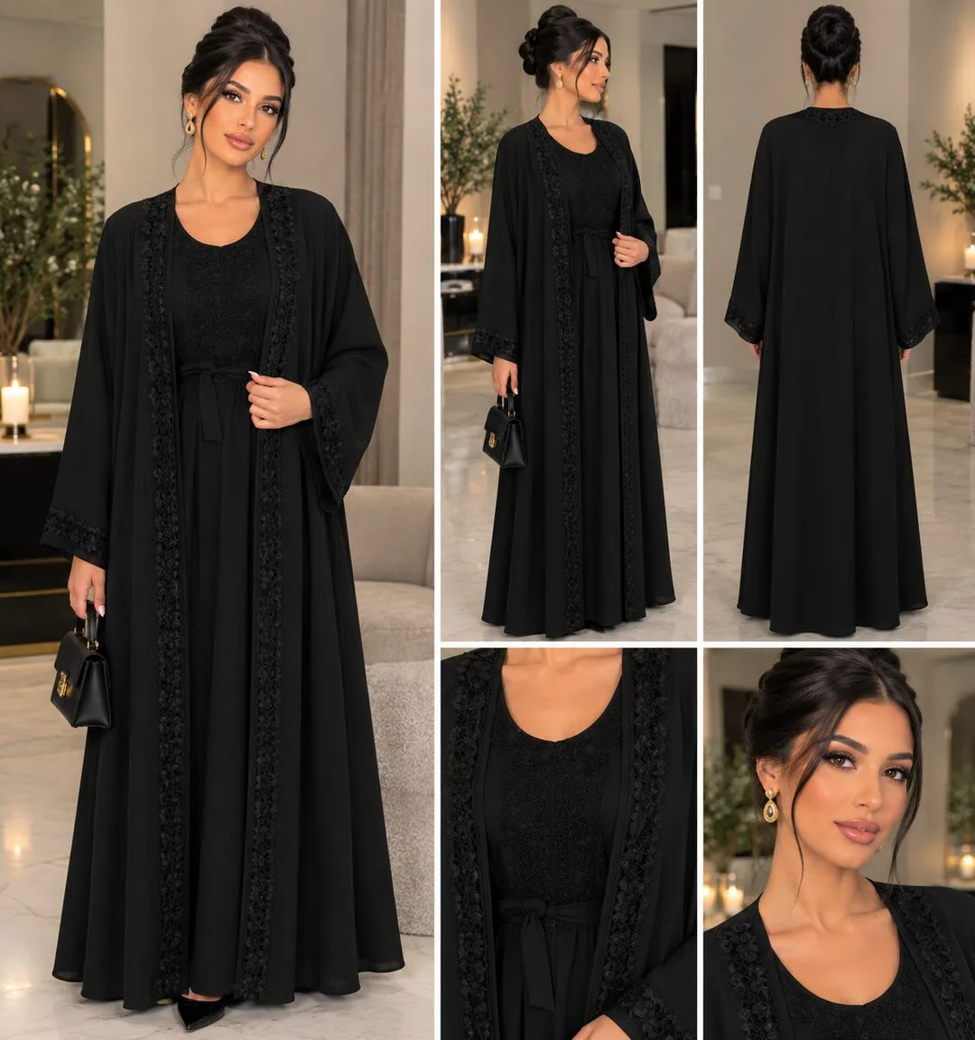 Abaya kimono deux pièces