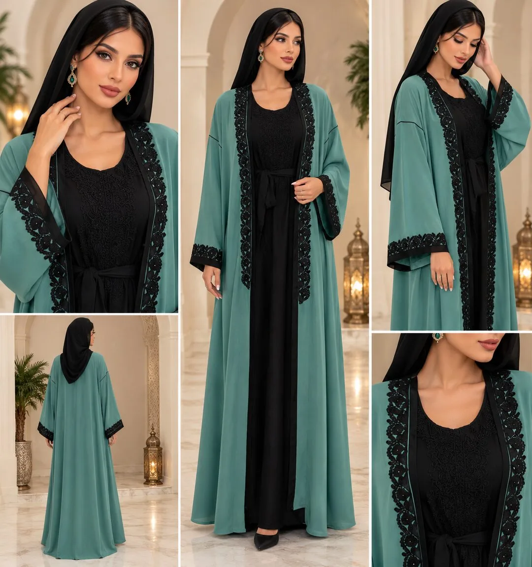 Abaya kimono deux pièces